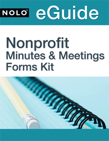 Official - Nonprofit Minutes & Meetings Forms Kit
