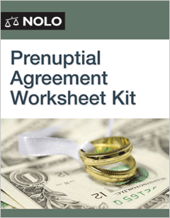 Official - Prenuptial Agreement Worksheet Kit