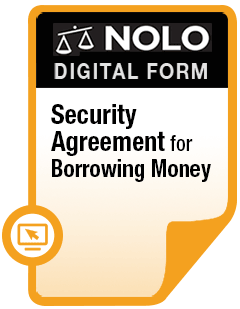 Official - Security Agreement For Borrowing Money