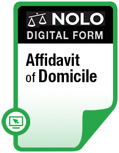 Official - Affidavit Of Domicile
