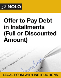 Official - Offer to Pay Debt in Installments (Full or Discounted Amount)