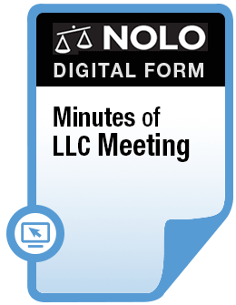Official - Minutes Of LLC Meeting