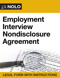 Employment Interview Nondisclosure Agreement