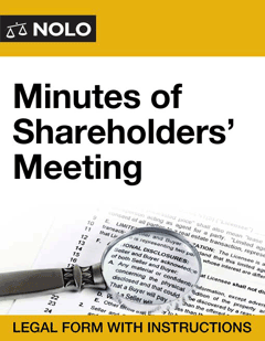 Minutes of Shareholders' Meeting