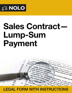 Sales Contract -- Lump-Sum Payment