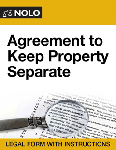 Agreement to Keep Property Separate