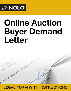 Online Auction Buyer Demand Letter