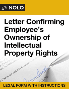 Letter Confirming Employee's Ownership of Intellectual Property Rights