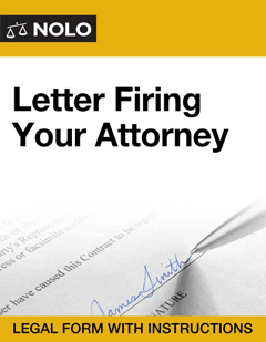 Letter Firing Your Attorney