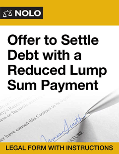 Offer to Settle Debt with a Reduced Lump Sum Payment