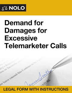 Demand for Damages for Excessive Telemarketer Calls