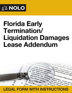 Florida Early Termination/Liquidated Damages Lease Addendum