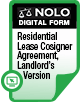 Residential Lease Cosigner Agreement, Landlord's Version