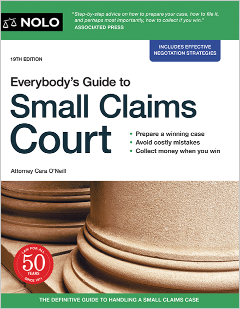 Link toEverybody's Guideto Small Claims Court in the Catalog