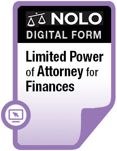 Limited Power of Attorney for Finances Image