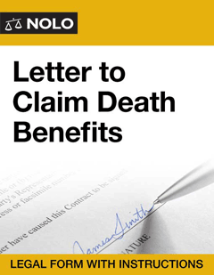 Letter to Claim Death Benefits - Legal Form - Nolo
