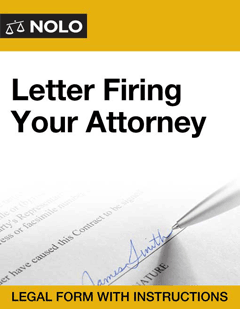 Sample Letter Terminating My Attorney from store.nolo.com